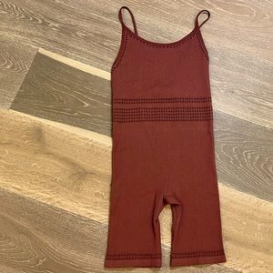 Zara Romper Onesie Brown Ribbed XS / S